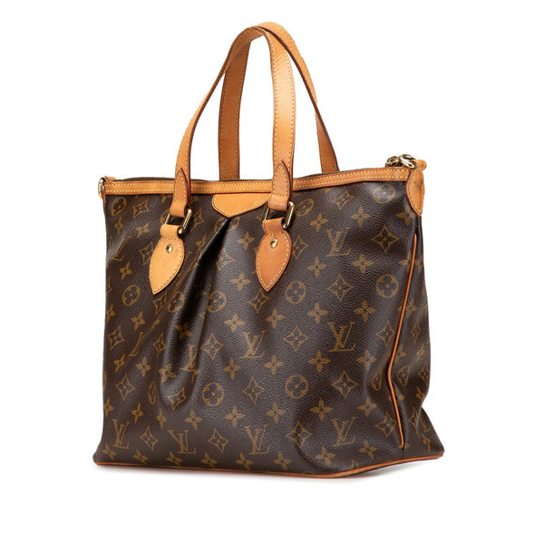 ルイ ヴィトン モノグラム パレルモPM ハンドバッグ ショルダーバッグ 2WAY M40145 ブラウン PVC レザー レディース LOUIS VUITTON 【中古】