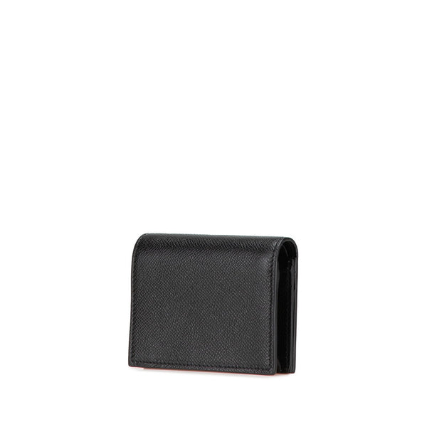 サルヴァトーレフェラガモ ヴァラ リボン 二つ折り財布 22D515 ブラック レザー レディース Salvatore Ferragamo 【中古】