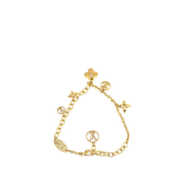 ルイ ヴィトン ブラスレ ブルーミン ブレスレット M64858 ゴールド メッキ レディース LOUIS VUITTON 【中古】