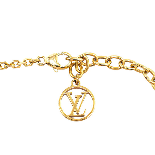 ルイ ヴィトン ブラスレ ブルーミン ブレスレット M64858 ゴールド メッキ レディース LOUIS VUITTON 【中古】