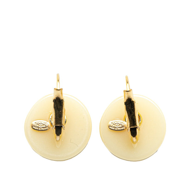 シャネル ココマーク ピアス ゴールド アイボリー メッキ レディース CHANEL 【中古】