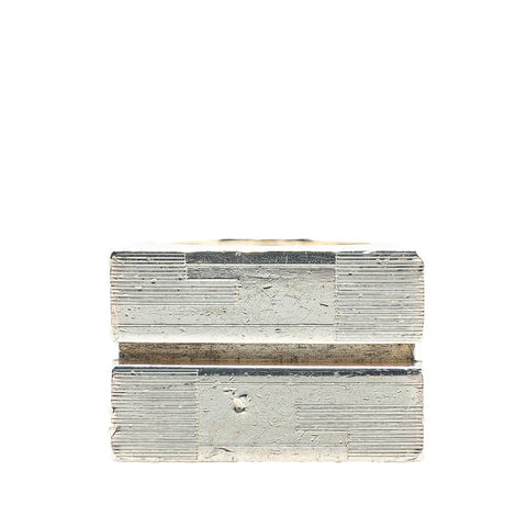 グッチ リング 指輪 シルバー SV925 シルバー メンズ GUCCI 【中古】