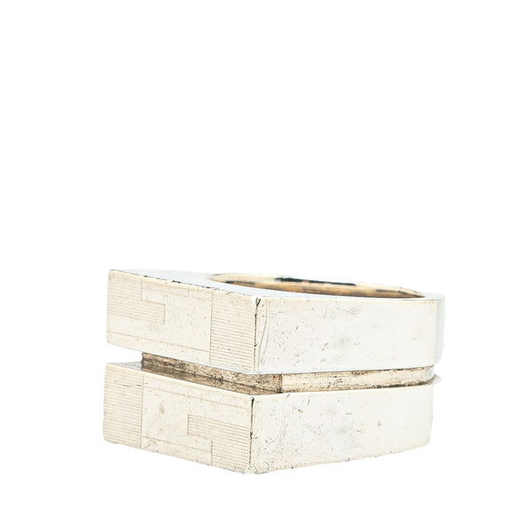 グッチ リング 指輪 シルバー SV925 シルバー メンズ GUCCI 【中古】