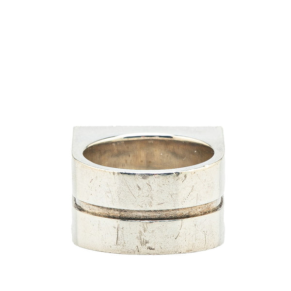 グッチ リング 指輪 シルバー SV925 シルバー メンズ GUCCI 【中古】