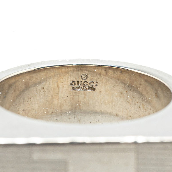 グッチ リング 指輪 シルバー SV925 シルバー メンズ GUCCI 【中古】