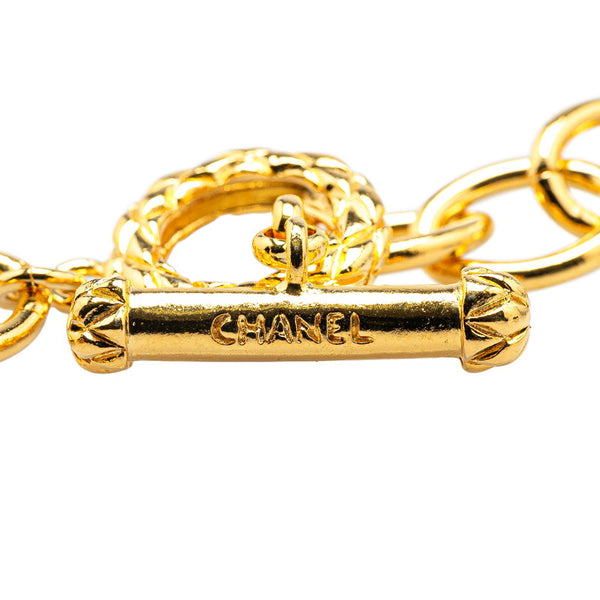 シャネル ヴィンテージ ラージ ココハート ネックレス ゴールド メッキ レディース CHANEL 【中古】
