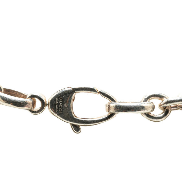 グッチ インターロッキングG チェーン ネックレス SV925 シルバー レディース GUCCI 【中古】