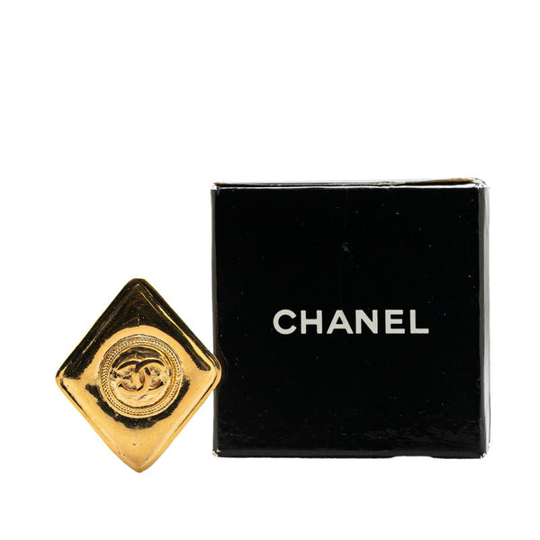 シャネル ココマーク ダイヤ ブローチ ゴールド メッキ レディース CHANEL 【中古】