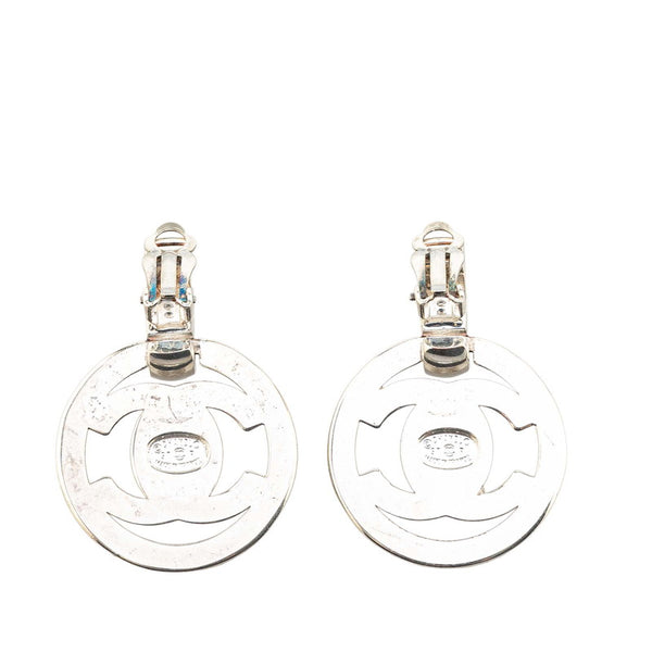 シャネル ココマーク ターンロック イヤリング シルバー メタル レディース CHANEL 【中古】