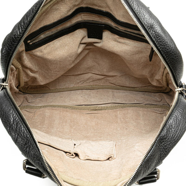 グッチ ビジネスバッグ ハンドバッグ 231850 ブラック レザー レディース GUCCI 【中古】