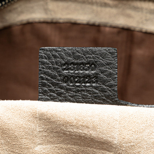 グッチ ビジネスバッグ ハンドバッグ 231850 ブラック レザー レディース GUCCI 【中古】
