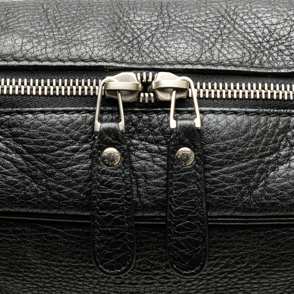 グッチ ビジネスバッグ ハンドバッグ 231850 ブラック レザー レディース GUCCI 【中古】