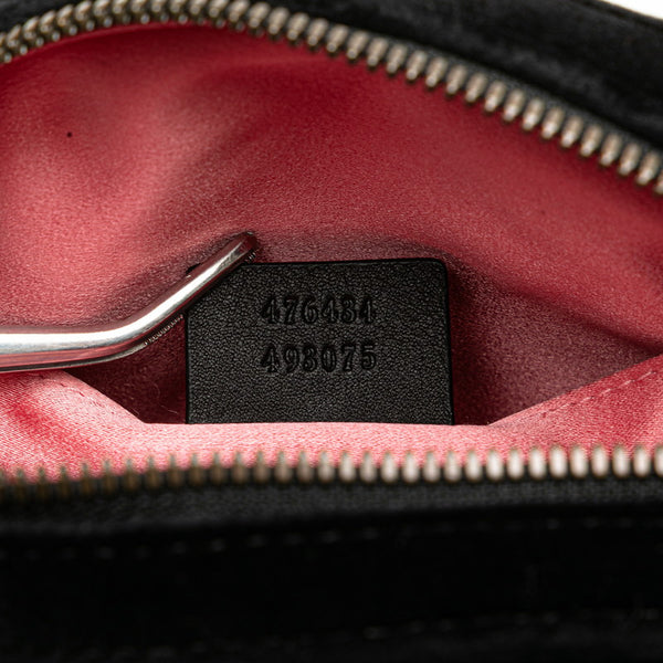 グッチ GGマーモント ウエストバッグ ベルトバッグ 85/34 476434 ブラック ベロア レディース GUCCI 【中古】