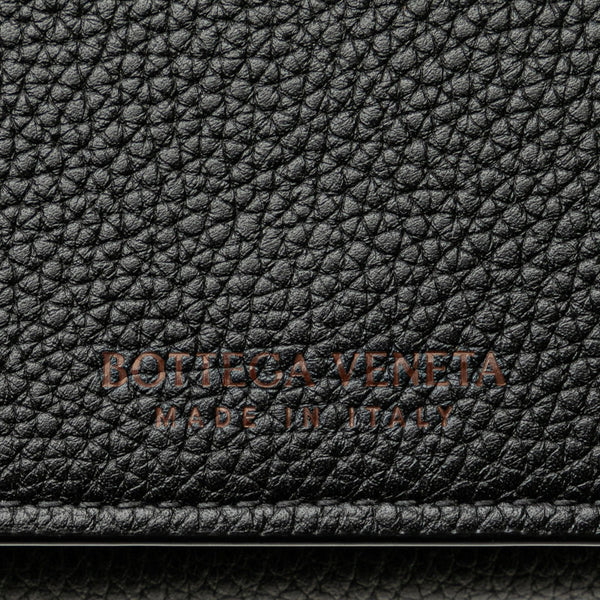 ボッテガヴェネタ ロゴ 長財布 ブラック レザー レディース BOTTEGAVENETA 【中古】
