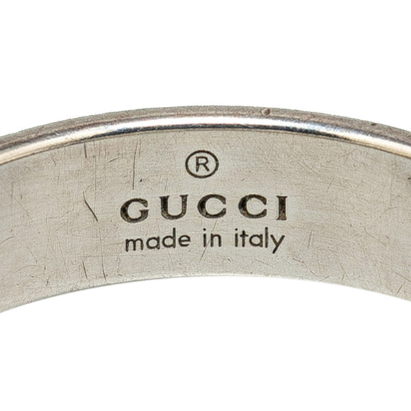 グッチ ラインド フォー ラブリング リング 指輪 #15 SV925 シルバー レディース GUCCI 【中古】