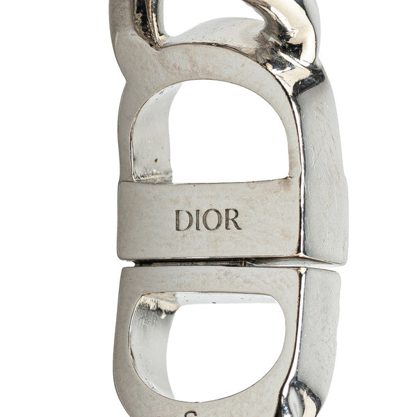ディオール CDロゴ 喜平チェーン ブレスレット #S シルバー メタル レディース Dior 【中古】