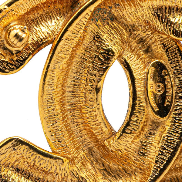 シャネル ココマーク マトラッセ ブローチ ゴールド メッキ レディース CHANEL 【中古】