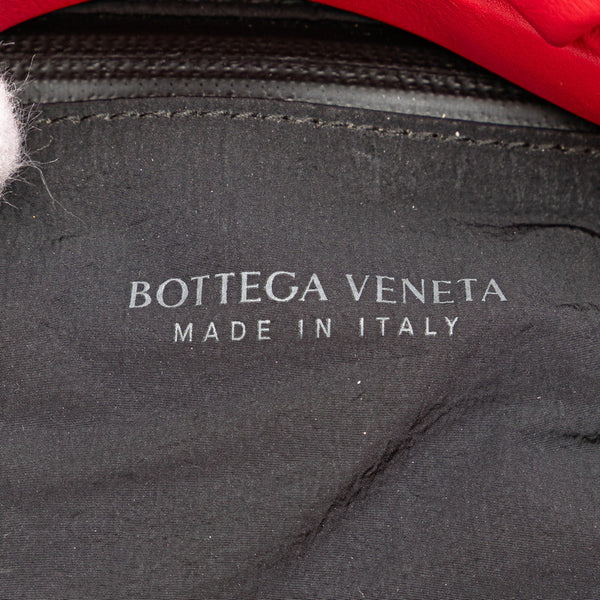 ボッテガヴェネタ ザ ポーチ ボディバッグ レッド ブラック レザー レディース BOTTEGAVENETA 【中古】
