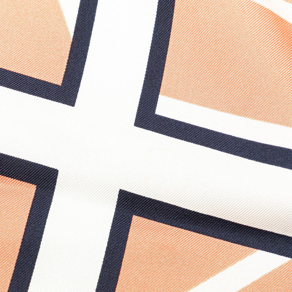 エルメス トライアングル ジェアン スカーフ ライトブルー マルチカラー シルク レディース HERMES 【中古】