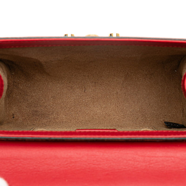 グッチ GGスプリーム チェーン ショルダーバッグ  409487 レッド ベージュ PVC レザー レディース GUCCI 【中古】