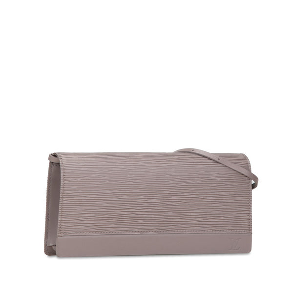 ルイ ヴィトン エピ オンフルール ショルダーバッグ M5273C ペッパー グレー レザー レディース LOUIS VUITTON 【中古】