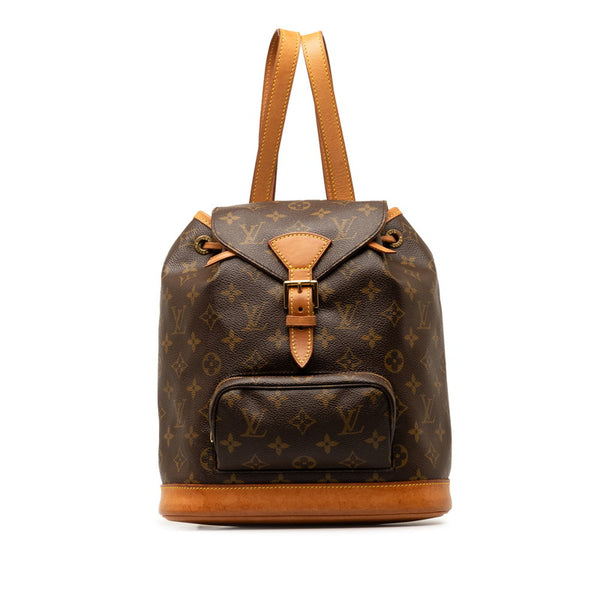 ルイ ヴィトン モノグラム モンスリMM リュック バックパック M51136 ブラウン PVC レザー レディース LOUIS VUITTON 【中古】