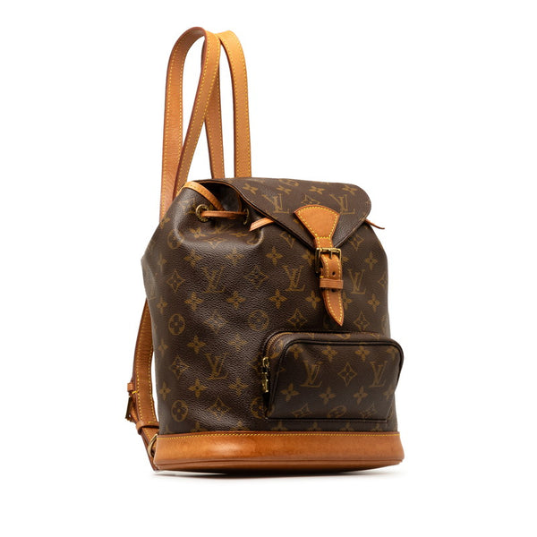 ルイ ヴィトン モノグラム モンスリMM リュック バックパック M51136 ブラウン PVC レザー レディース LOUIS VUITTON 【中古】