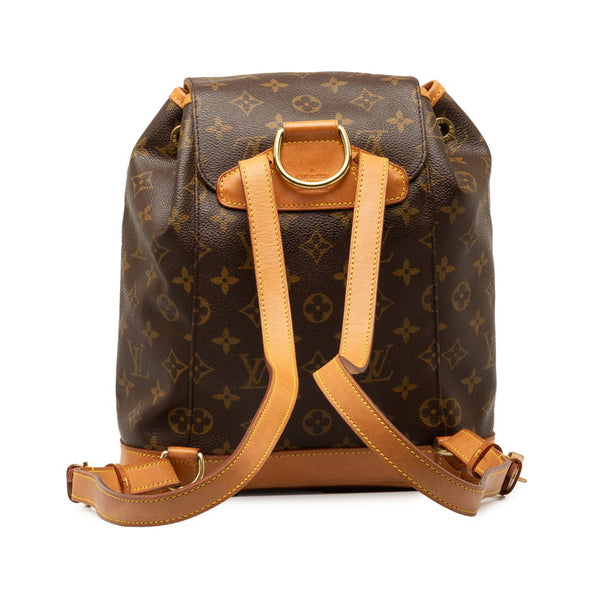 ルイ ヴィトン モノグラム モンスリMM リュック バックパック M51136 ブラウン PVC レザー レディース LOUIS VUITTON 【中古】