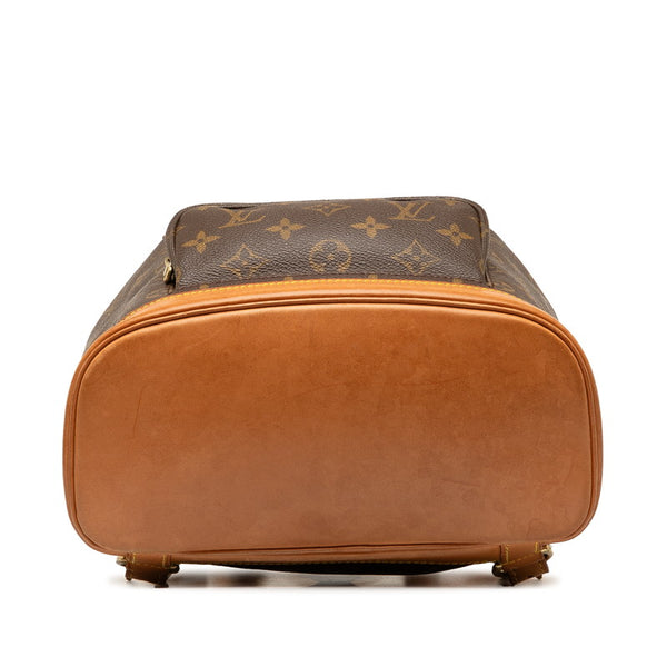 ルイ ヴィトン モノグラム モンスリMM リュック バックパック M51136 ブラウン PVC レザー レディース LOUIS VUITTON 【中古】
