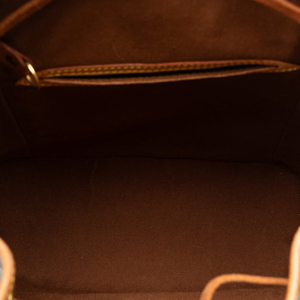 ルイ ヴィトン モノグラム モンスリMM リュック バックパック M51136 ブラウン PVC レザー レディース LOUIS VUITTON 【中古】