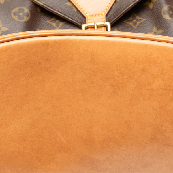 ルイ ヴィトン モノグラム モンスリMM リュック バックパック M51136 ブラウン PVC レザー レディース LOUIS VUITTON 【中古】