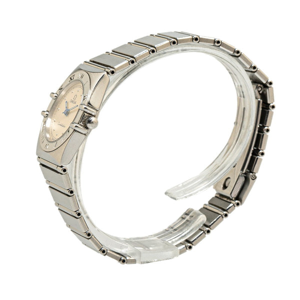 オメガ コンステレーション ミニ 腕時計 クオーツ アイボリー文字盤 ステンレススチール レディース OMEGA 【中古】