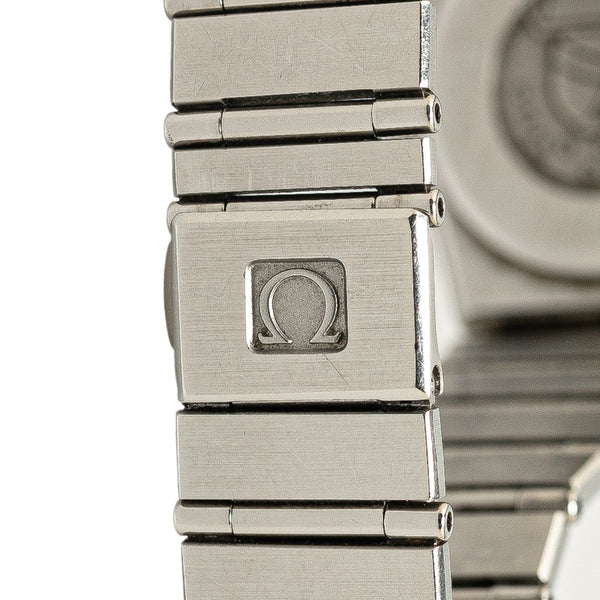 オメガ コンステレーション ミニ 腕時計 クオーツ アイボリー文字盤 ステンレススチール レディース OMEGA 【中古】