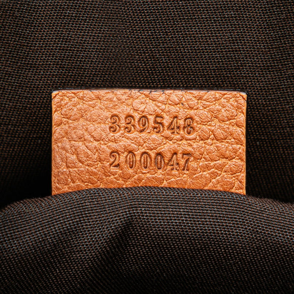 グッチ トートバッグ ショルダーバッグ 2WAY 339548 ブラウン レザー レディース GUCCI 【中古】