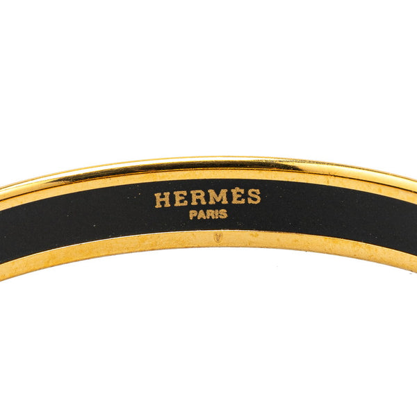 エルメス エマイユPM 七宝焼き バングル ゴールド マルチカラー メッキ レディース HERMES 【中古】