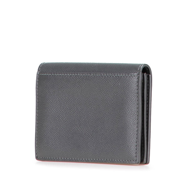 サンローラン カードケース 469338 グレー レザー レディース SAINT LAURENT 【中古】