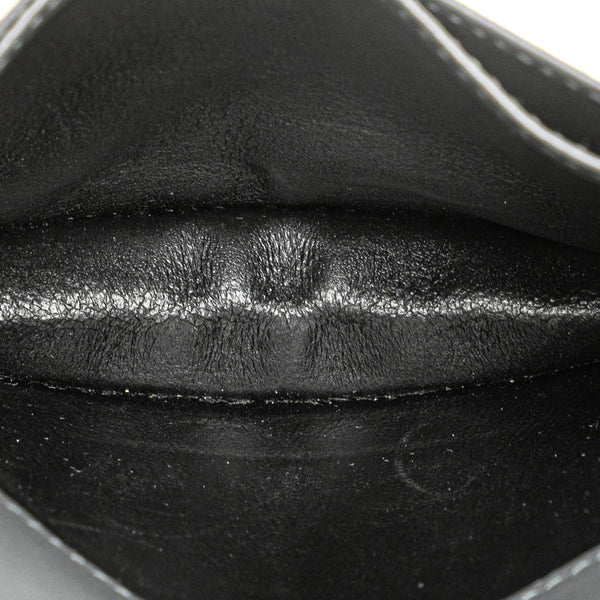 サンローラン カードケース 469338 グレー レザー レディース SAINT LAURENT 【中古】