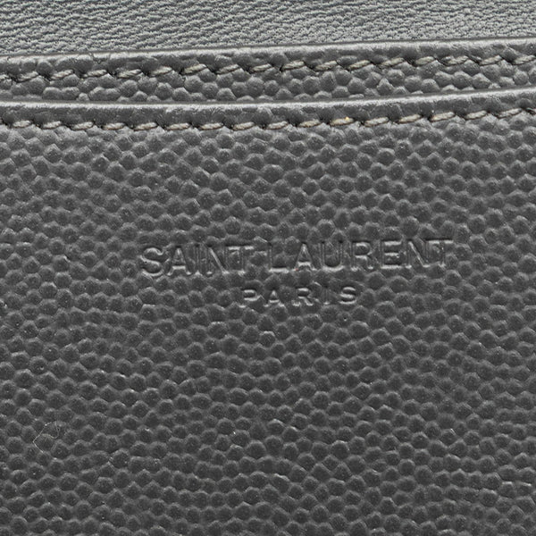 サンローラン カードケース 469338 グレー レザー レディース SAINT LAURENT 【中古】