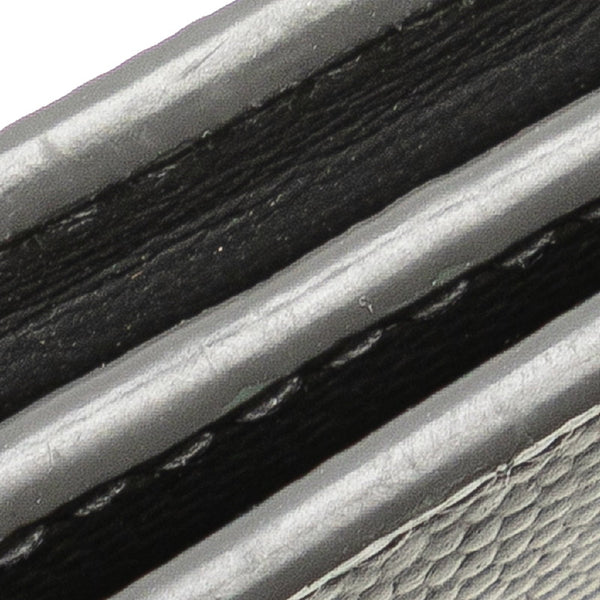 サンローラン カードケース 469338 グレー レザー レディース SAINT LAURENT 【中古】