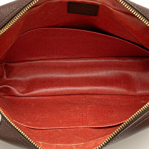 ルイ ヴィトン ダミエ トゥルーストワレット25 ポーチ セカンドバッグ N47623 ブラウン PVC レディース LOUIS VUITTON 【中古】
