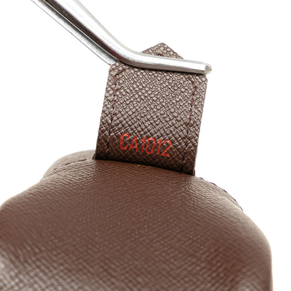 ルイ ヴィトン ダミエ トゥルーストワレット25 ポーチ セカンドバッグ N47623 ブラウン PVC レディース LOUIS VUITTON 【中古】