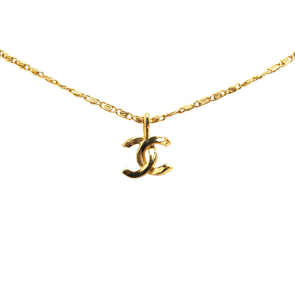 シャネル ココマーク ネックレス ゴールド メッキ レディース CHANEL 【中古】
