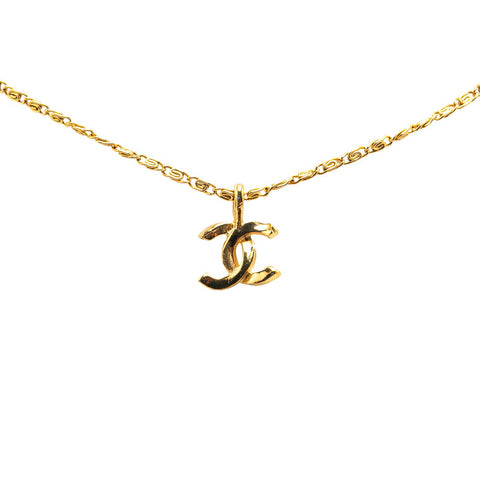 シャネル ココマーク ネックレス ゴールド メッキ レディース CHANEL 【中古】