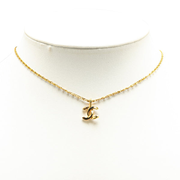 シャネル ココマーク ネックレス ゴールド メッキ レディース CHANEL 【中古】
