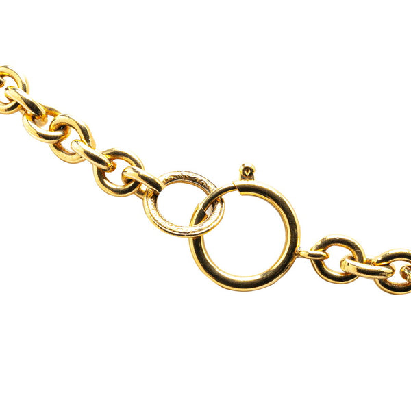 シャネル ヴィンテージ ココマーク マトラッセ ネックレス ゴールド メッキ レディース CHANEL 【中古】