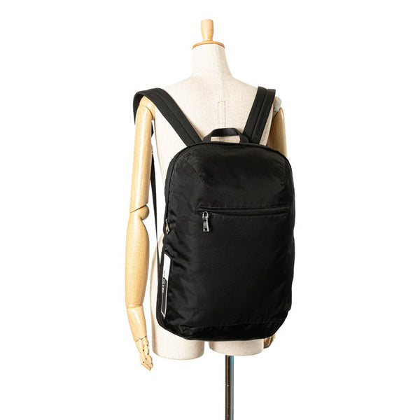 プラダ テスート リュック バックパック 2VZ021 ブラック ナイロン レディース PRADA 【中古】