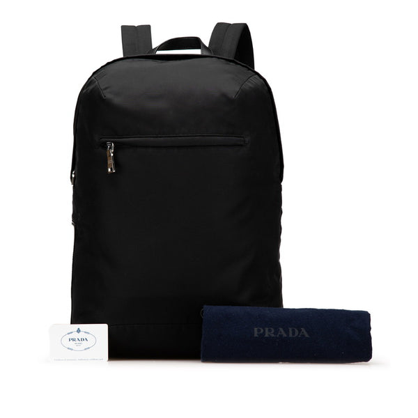 プラダ テスート リュック バックパック 2VZ021 ブラック ナイロン レディース PRADA 【中古】