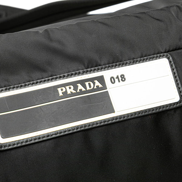プラダ テスート リュック バックパック 2VZ021 ブラック ナイロン レディース PRADA 【中古】