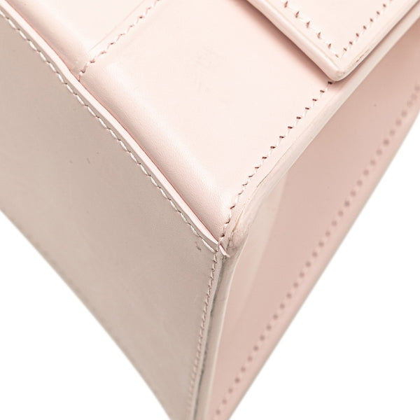 バレンシアガ アワーグラス スモール ハンドバッグ ショルダーバッグ 2WAY 593546 ピンク レザー レディース BALENCIAGA 【中古】