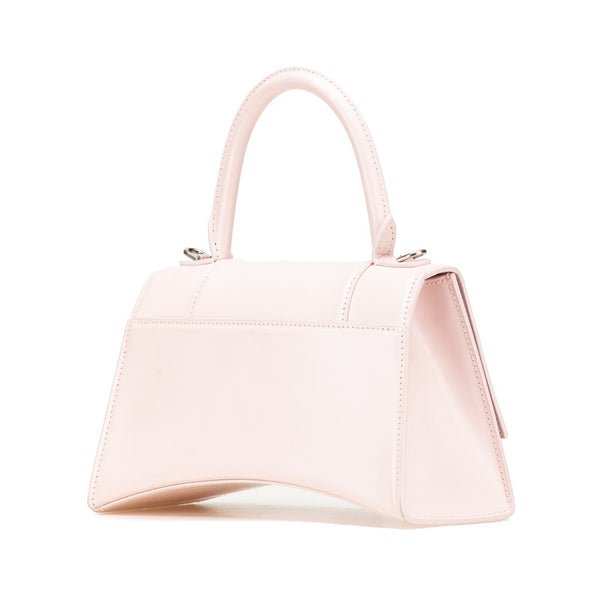 バレンシアガ アワーグラス スモール ハンドバッグ ショルダーバッグ 2WAY 593546 ピンク レザー レディース BALENCIAGA 【中古】